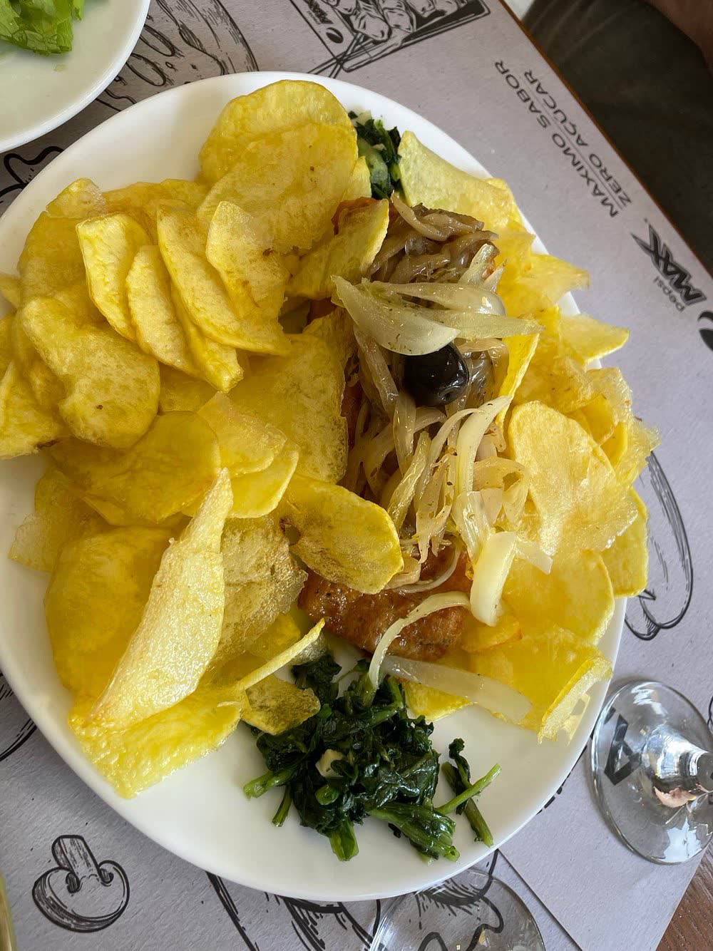 Lombo de bacalhau frito visto de perto