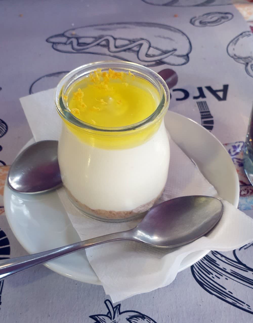 Cheesecake de limão em taça